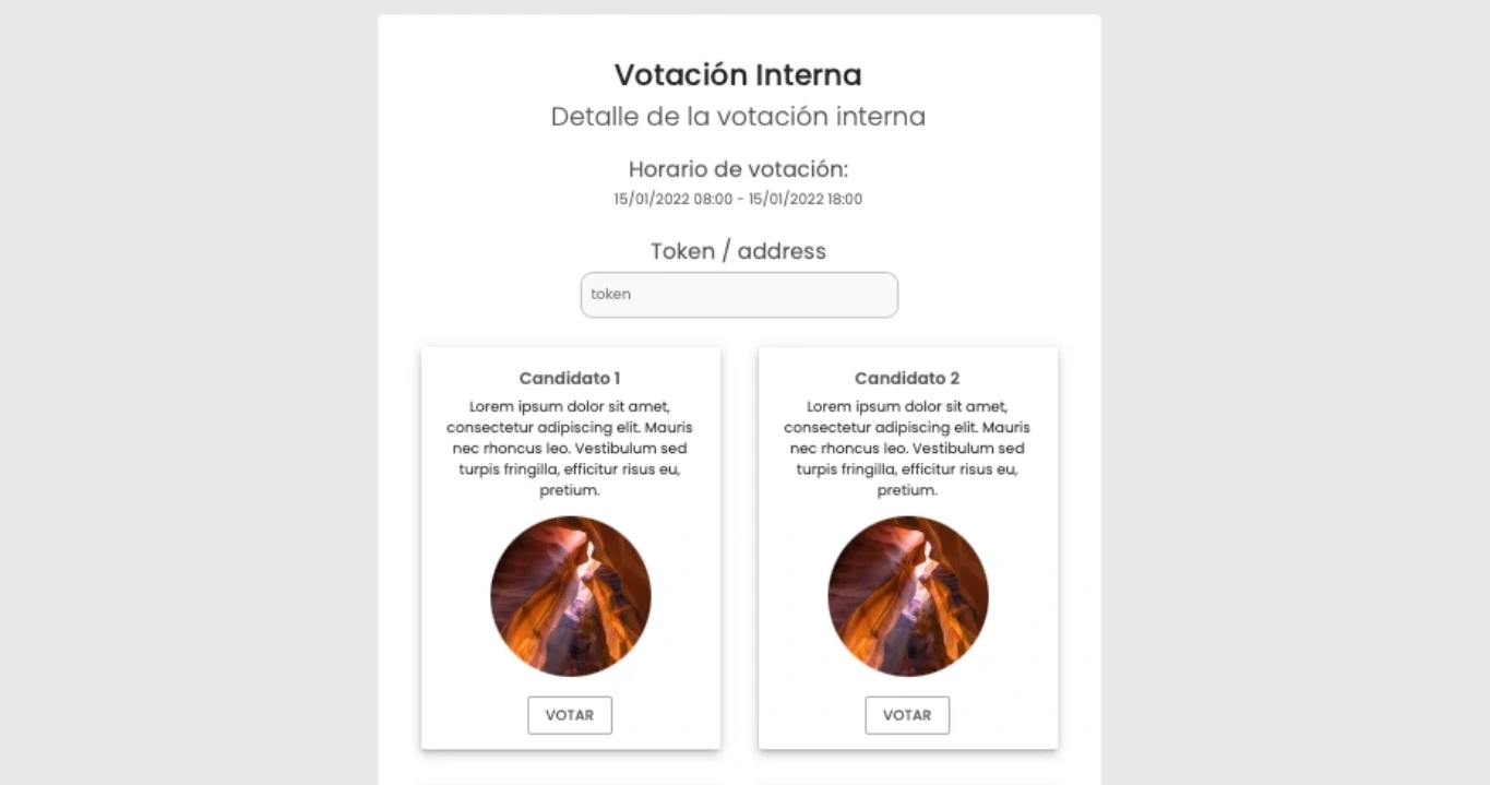 Votación con Blockchain