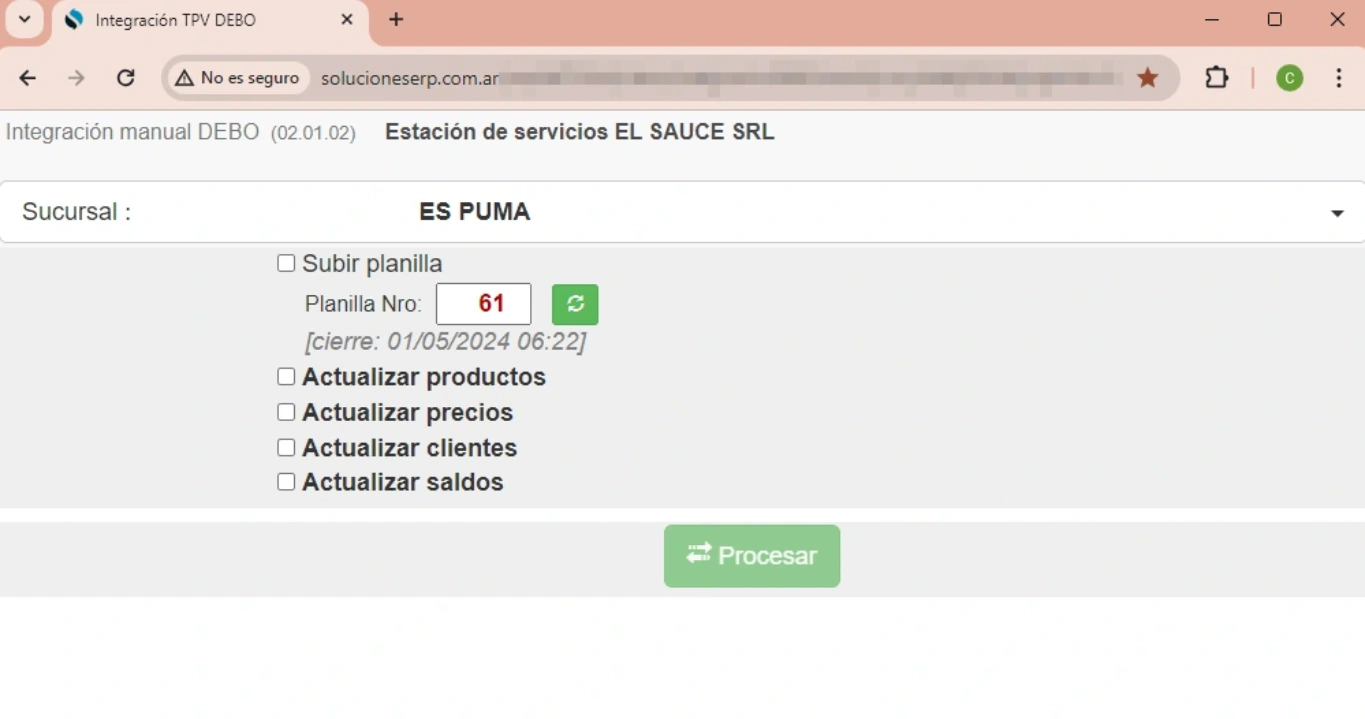 Integración PdV DEBO con ERP